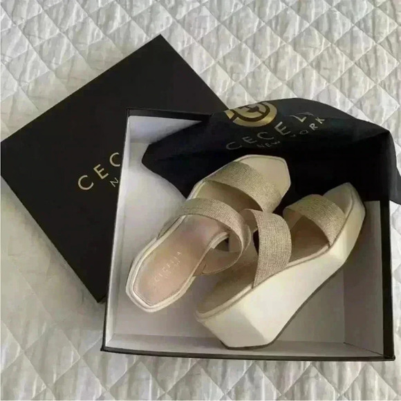 Cecelia NY Bailey Wedge Platform Slide Sandal NWT Size 7 - Picture 2 of 7